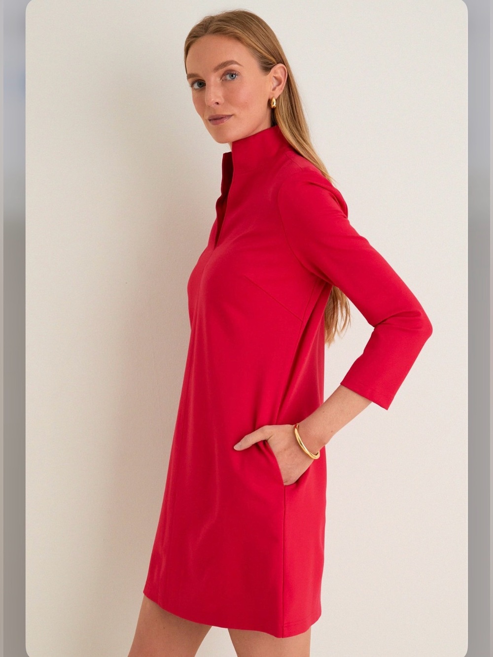 TUCKERNUCK
Red Ponte Clifton Dress